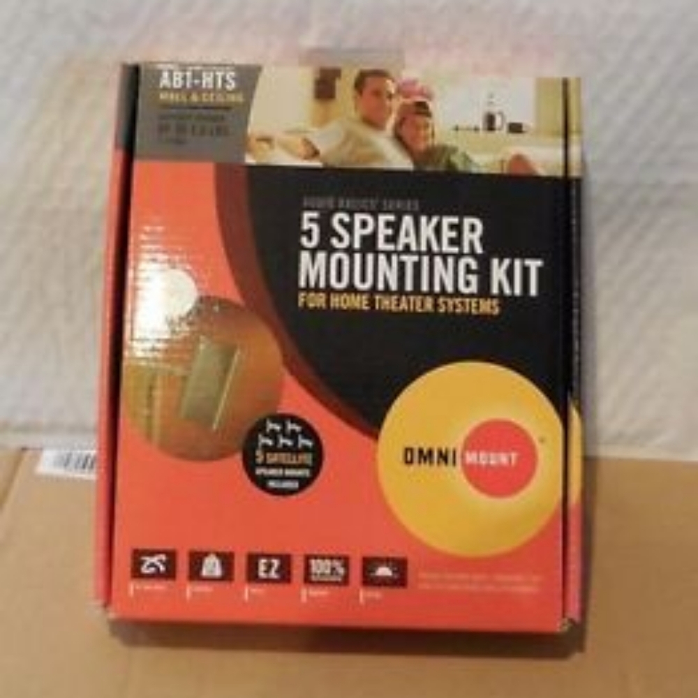OmniMount Home Theater 4 Satellite Speaker Ceiling/Wall Mounting Kit AB1-HTS